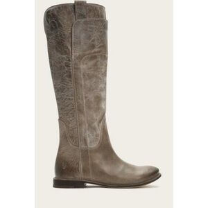 Frye / Boots Paige Tall Riding Grey Leather Boots